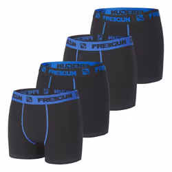 Lot de 4 Boxers garçon coton Bleu