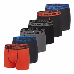 Lot de 6 boxers garçon en Coton