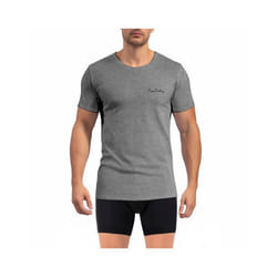 Pierrecardin - T-shirt Homme Coton Aucun Signature Régular Col rond Manches courtes - Gris  (Pièce)