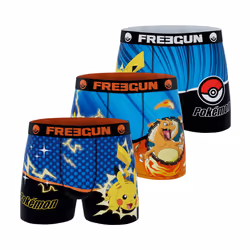 Lot de 3 boxers enfant Pokémon Pikachu Pokeball