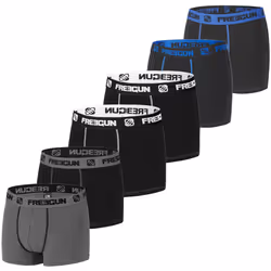 Lot de 6 boxers enfant en coton uni