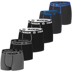 Lot de 6 boxers enfant en coton uni