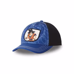 Freegun Casquette Dragon Ball Z Goku Homme - Baseball - Bleu  Noir  Blanc - Visière Arrondie