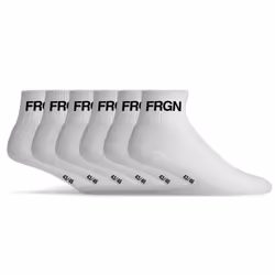 Lot de 6 paires de chaussettes quarter homme Freegun blanc