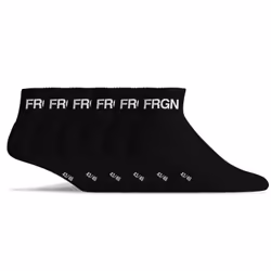 Lot de 6 paires de chaussettes quarter homme Freegun noir