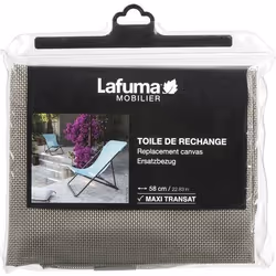 Toile de rechange pour Maxi Transat - LAFUMA - Terre - Gris - 5 x 27 x 29 cm - Extérieur
