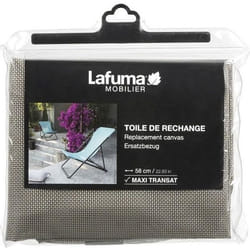Toile de rechange pour Maxi Transat - LAFUMA - Terre - Gris - 5 x 27 x 29 cm - Extérieur
