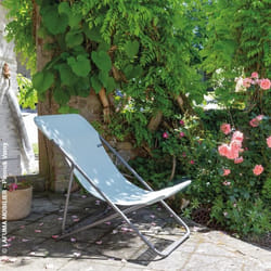 LAFUMA Chaise longue Maxitransat Batyline tilleul