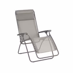 Chaise longue inclinable - LaFuma - LFM5169 - Multi-positions - Couleurs naturelles - Pliant