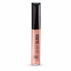 Rimmel Gloss à Lèvres Oh My Gloss! Purrr... Glossy Cat 6.5ml, Nu, Purrr... Glossy Cat, Coloration, Unisexe, dca3ab, 6 h