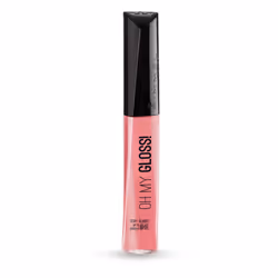 Rimmel Gloss à Lèvres Oh My Gloss! Glossaholic 6.5ml, Rose, Glossaholic, Coloration, Unisexe, ff9bb1, 6 h