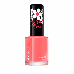 Rimmel 60 Seconds Super Shine, 8 ml, Corail, Glaston Berry, Coloration, Opaque, Brosse