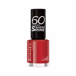Rimmel 60 Seconds Super Shine, 315 Queen of Tarts, 8ml, 8 ml, Rouge, Queen of Tarts, Coloration, Opaque, Brosse