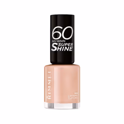 Rimmel 60 Seconds Super Shine, 8 ml, Rose, Caramel Cupcake, Coloration, Opaque, Brosse