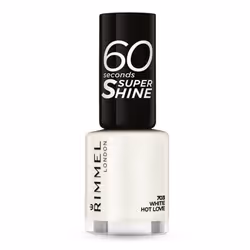 Rimmel 60 Seconds Super Shine Nail Polish, 703 White Hot Love, Butyl Acetate, Ethyl Acetate, Nitrocellulose, Acetyl Tributyl ...