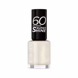 Rimmel 60 Seconds Super Shine, 8 ml, Argent, Silver Bullet, Coloration, Opaque, Brosse