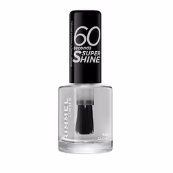 Rimmel 60 Seconds Super Shine 740 Clear 8ml, 8 ml, Transparent, Clear, Coloration, Transparent, Brosse
