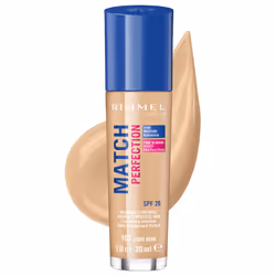 Rimmel Match Perfection Foundation, Light Nude 102 - Warm, C69170, Match Perfection Foundation shades 001-503 AQUA/WATER/EAU, ...