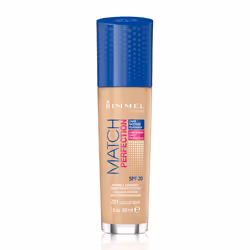Rimmel Match Perfection, Classic Beige 201 - Cool, 30ml, Flacon pompe, Liquide, Tous types de peau, Hydratant, Protection, Li ...