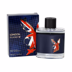 Playboy London Eau De Toilette 100ml, Hommes, 100 ml, Citrus, Wild English rose, Cinnamon, Spray, ALCOHOL DENAT., AQUA/WATER/ ...