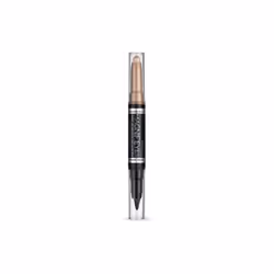 Rimmel Magnifeyes 2 in 1, Bold As Gold, 2 couleurs, Mat, Satin, Femmes, Shadow Dimethicone, Trimethylsiloxysilicate, Polyethy ...