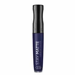 Rimmel Stay Matte Liquid Lip Colour, Bleu, Blue Iris, 1 couleurs, Coloration, Mat, Velours, Bouteille