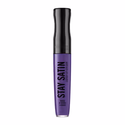 Rimmel Rouge À Lèvres Liquide Stay Satin 850 Atomic 5.5ml, Violet, Atomic, 1 couleurs, Coloration, Lissage, Unisexe, 4E2178
