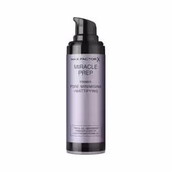 Max Factor Miracle Prep Pore Minimising &amp; Mattifying, Tous types de peau, 30 ml, Crème, Flacon pompe, Matifiant, Naturel