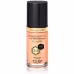 Max Factor Facefinity All Day Flawless 3 in 1 Foundation, Flacon pompe, Crème, Matifiant, Beige, ROSE GOLD, Mat
