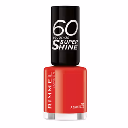Rimmel 60 Seconds Super Shine A Spritzzz 714 8 ml, 8 ml, Rouge, A Spritzzz, Coloration, Gloss, Bouteille