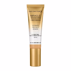 Max Factor Miracle Second Skin 06 Golden Medium 30ml, Tube, Crème, Tous types de peau, Hydratant, Protection, Moyenne, Golden ...