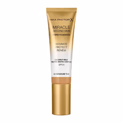Max Factor Miracle Second Skin 08 Medium Tan 30ml, Tube, Crème, Tous types de peau, Hydratant, Protection, Moyenne, Medium Ta ...