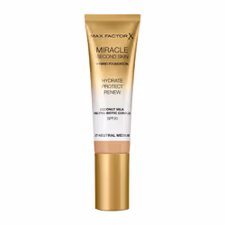 Max Factor Miracle Second Skin 07 Neutral Medium 30ml, Tube, Crème, Tous types de peau, Hydratant, Protection, Moyenne, Neutr ...