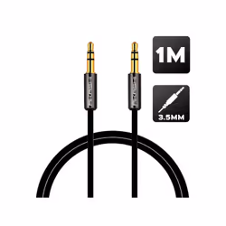 Altadif ALTJ35B, 3,5mm, Mâle, 3,5mm, Mâle, 1 m, Noir