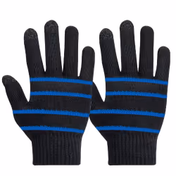 Akashi Gants pour Écran Tactile - Noir et Bleu