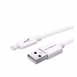 Akashi ALTCABLEMFIW, Blanc, USB A, Lightning, 1 m, Mâle, Mâle