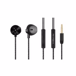 Akashi ALTKITPIETAPBLK, Avec fil, Appels/Musique, Casque, Noir