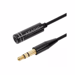 Altadif ALTJF35B, 3,5mm, Mâle, 3,5mm, Femelle, 1 m, Noir