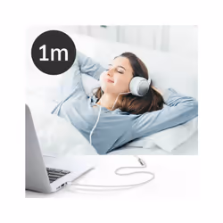 Altadif ALTJF35W câble audio 1 m 3,5mm Blanc - Vue supplémentaire 4