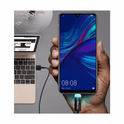 Altadif ALTCABLUSBCLDBL câble USB 1 m Micro-USB A USB A Noir