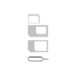 Akashi ALTSIMADAPT3WH SIM / flash adaptateur de carte mémoire Adaptateur carte sim
