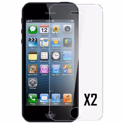 Akashi ALTSCRIP52TG, Apple, iPhone 5/5s/5c/SE, Résistant aux rayures, Résistant aux chocs, Transparent, 2 pièce(s)