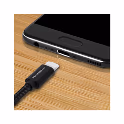 Akashi ALTCABLUSBTCBLK câble USB 1 m USB A USB C Noir
