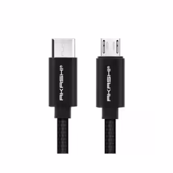Altadif ALTCABLTCMUSBLK, 1 m, USB C, Micro-USB A, Noir