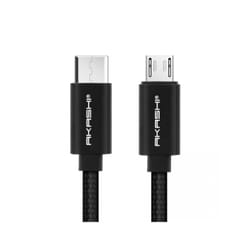 Altadif ALTCABLTCMUSBLK câble USB 1 m USB C Micro-USB A Noir