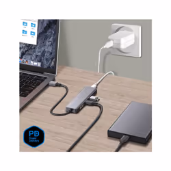 Altadif ALTHUB4IN1TC station d'accueil USB 3.2 Gen 1 (3.1 Gen 1) Type-C Acier inoxydable - Vue supplémentaire 5