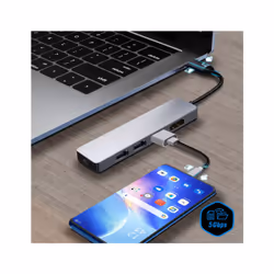 Altadif ALTHUB4IN1TC station d'accueil USB 3.2 Gen 1 (3.1 Gen 1) Type-C Acier inoxydable - Vue supplémentaire 6