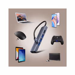 Altadif ALTHUB4IN1TC station d'accueil USB 3.2 Gen 1 (3.1 Gen 1) Type-C Acier inoxydable - Vue supplémentaire 7
