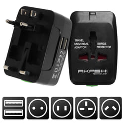 Akashi ALTWP200BLK chargeur d'appareils mobiles Universel Noir Secteur, USB Intérieure