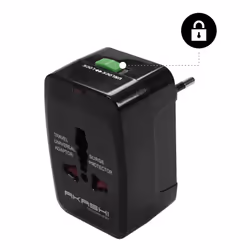 Akashi ALTWP200BLK chargeur d'appareils mobiles Universel Noir Secteur, USB Intérieure